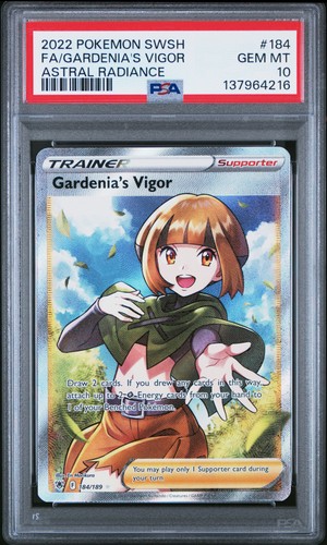 Fa/Gardenia'S Vigor Pokemon Pokemon Sword & Shield Astral Radiance 184 NM PSA 10