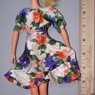 Vintage Barbie Clone or Mommy Made Floral Dress