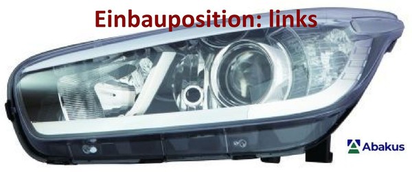 Abakus 223-1149LMLDEM2 Hauptscheinwerfer Links Scheinwerfer FüR Kia-image
