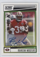 2022 Score Signatures Raheem Mostert #168 Auto 13nz