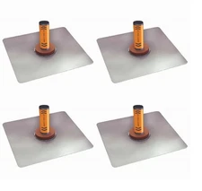 Kraft Tool Co. PL512PF 12 in. x 12 in. Aluminum Hawk with ProForm Handle, 4-Pack