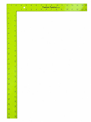 24X16Carpenter Square   High Visibility Framing Square, Durable 3/32  Steel, Eas