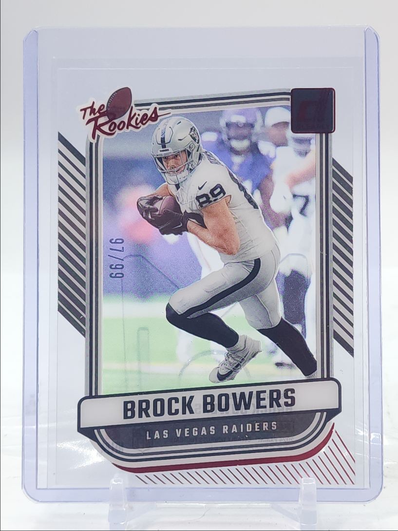BROCK BOWERS 2024 CLEARLY DONRUSS THE ROOKIES RED FOIL RC /99 Q4616