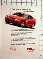 Tremec Transmission Bob Bondurant School Mustang Cobra Race Car Ad