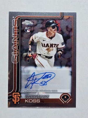 2025 Topps Chrome Update Series - Autographs Christian Koss #AC-CK (AU, RC)