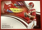 2025 IMMACULATE PATRICK MAHOMES BASE NO. 65 VERTICAL FRONT HORIZONTAL BACK /99