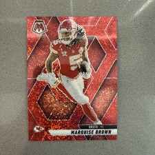 2025 Panini Mosaic Marquise Brown Red Sparkle #73