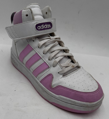 Adidas Postmove Mid Men's Sneakers 7 White Pink Leather Athletic Shoes HQ4240