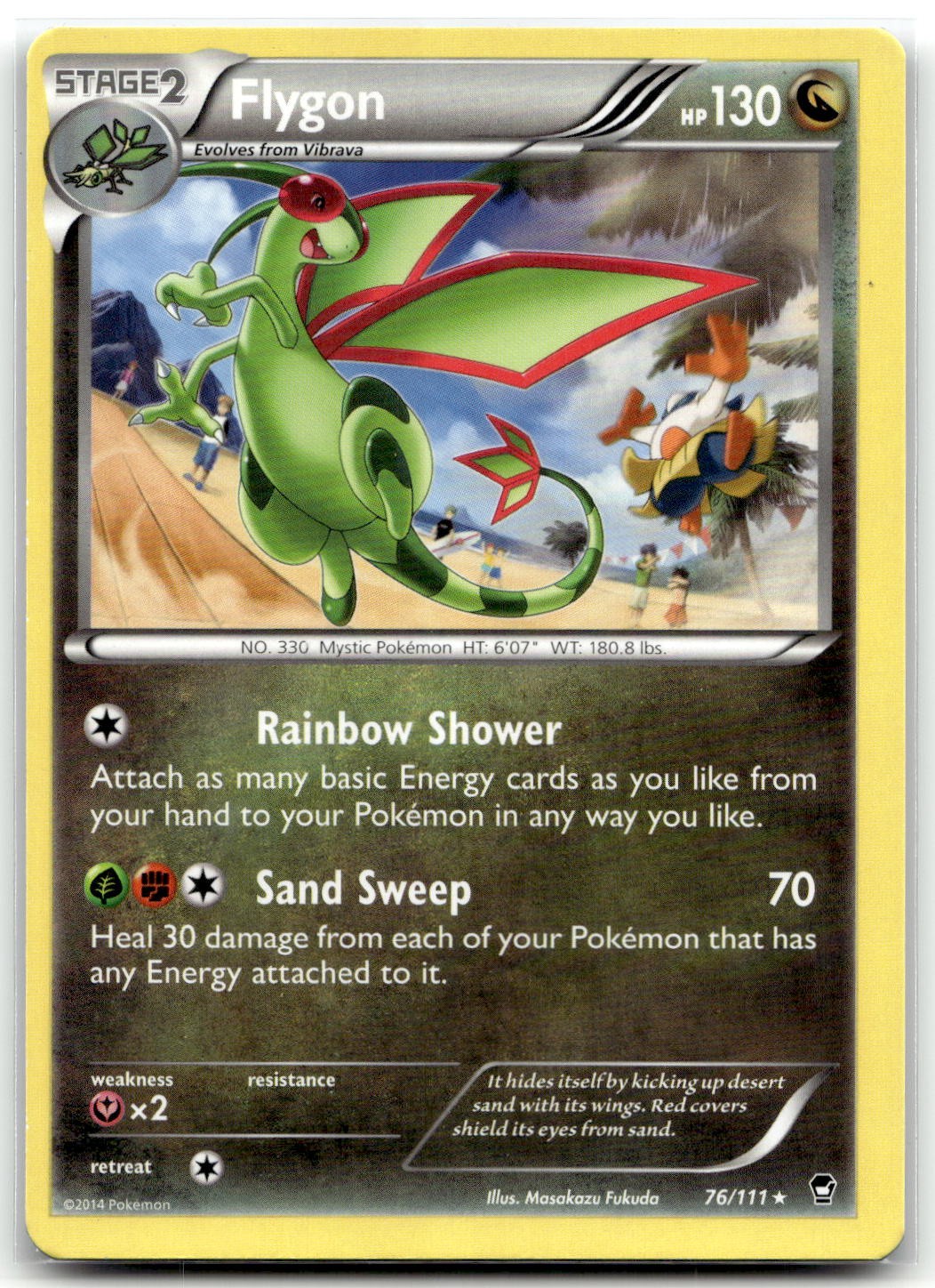 Flygon 76/111 XY - Furious Fists Rare Pokemon TCG LP