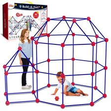 180 Pack Fort Building Kits for Kids 4-8, Creative STEM Toys for DIY Castles  T