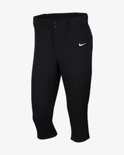 NIKE Vapor Select Team Baseball High Pants Black Men’s Sz L *NEW* CQ6670-010 $80
