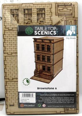 TTCombat TTSCW-DCS-065 Brownstone A [Left Door] (City Streets) Terrain Kit