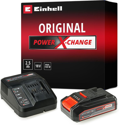 Einhell Starter Kit 18 V Akku 2,5 Ah + Ladegerät, Power X Change