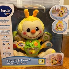 RARE VTech Baby Touch  Learn Musical  Bee w/ 40 Songs/Sounds/Phrases 6 mos