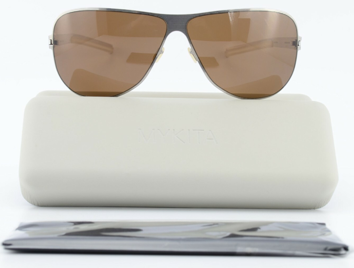 КОЛЛЕКЦИЯ MYKITA Sonnenbrille 1 AVA 64-10 135 COL07 Серебристые полоски с поляризацией 63190₽