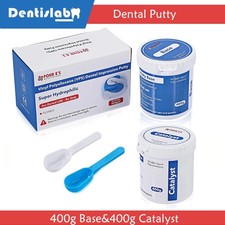 Dental Impression Putty Fast Set 800g VPS Putty (400g Base & 400g Catalyst) New