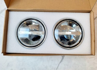 MINI F55, F56, F57 LCI2 (2021-24) CHROM LED Strahler Rallye Lampen Spot Leuchten