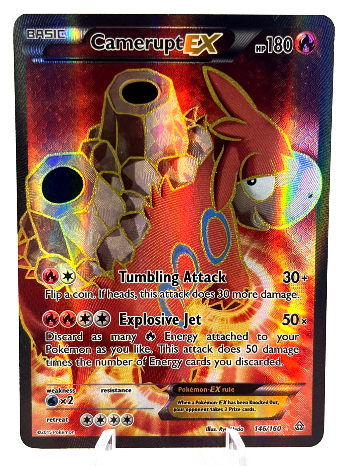 Camerupt EX 146/160 - XY Primal Clash - Full Art - Pokemon - NM