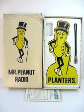 1970s MR PEANUT Vintage Radio with Box