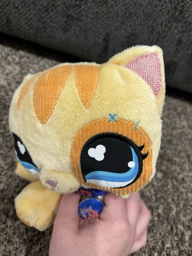 SELTENE Littlest Pet Shop VIP orangefarbene Plüschkatze 9 Zoll Toys R Us exklusive Katze - Bild 4 von 11