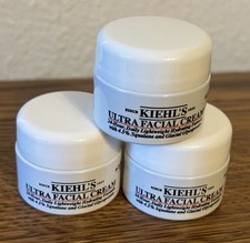 Lot 3 x Kiehl's Ultra Facial Cream Face Moisturizer Travel 7ML / 0.25 Oz Each