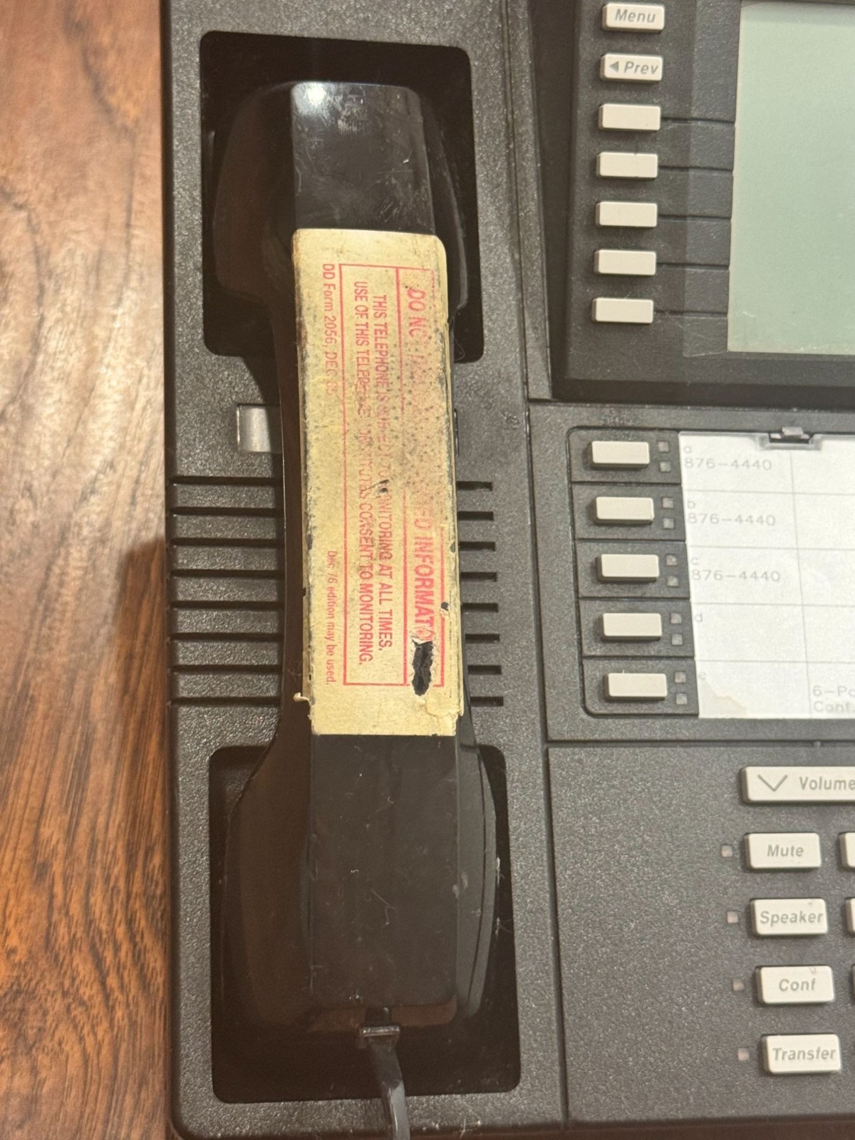 AT&T Lucent Avaya ISDN 8520T Business Office Phone Display Screen Cord UNTESTED