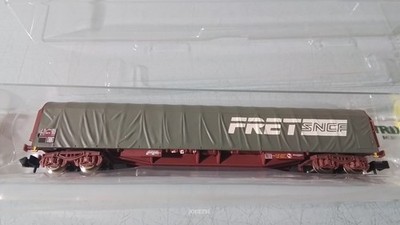 MINITRIX ECH N 15476.01. FLACHWAGEN PLANE FRACHT SNCF NEU BOX