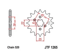 JT Front Sprocket 520 14T fits Honda XL250S 1978-1981