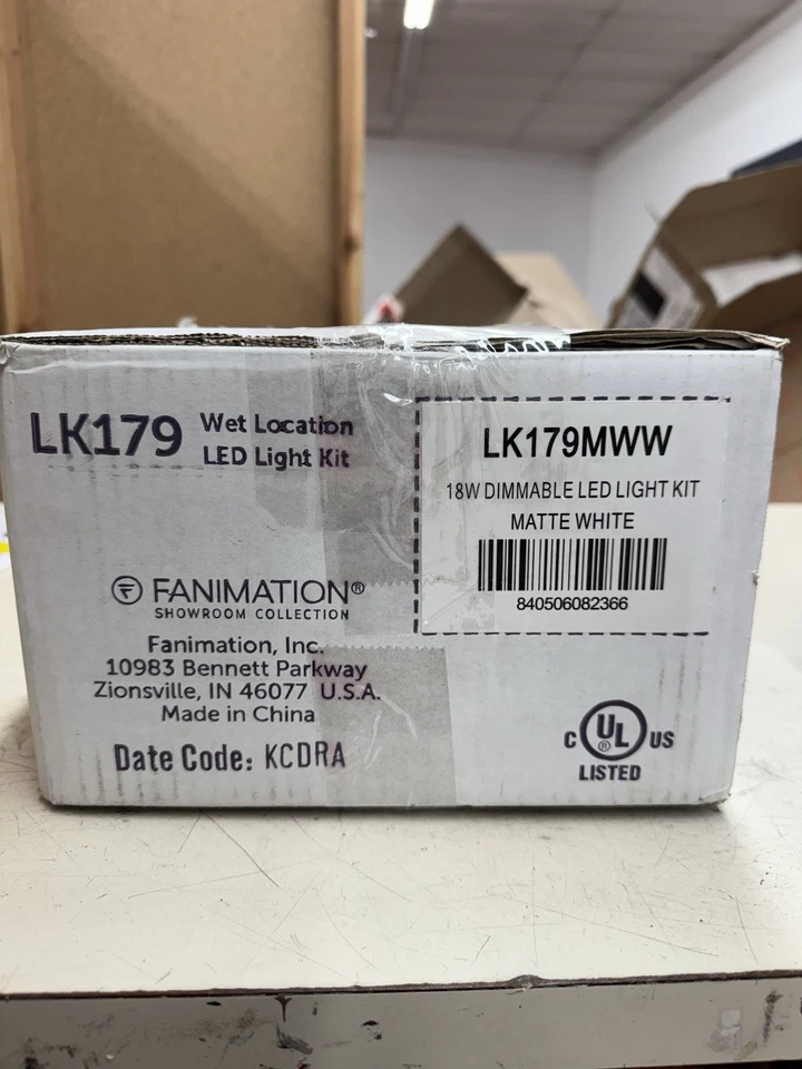 Fanimation 18W Dimmable LED Light Kit, Matte White - LK179MWW - Image 2 of 2
