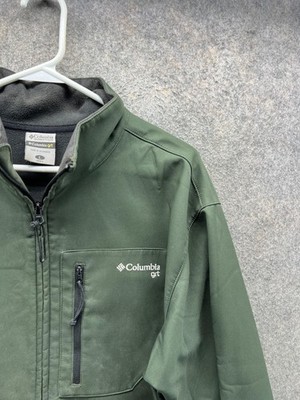 ジャケット・アウター 00s Columbia PACKABlE CHELL greeny Columbia GRT Jacket Mens Large Green Softshell Full Zip Omni