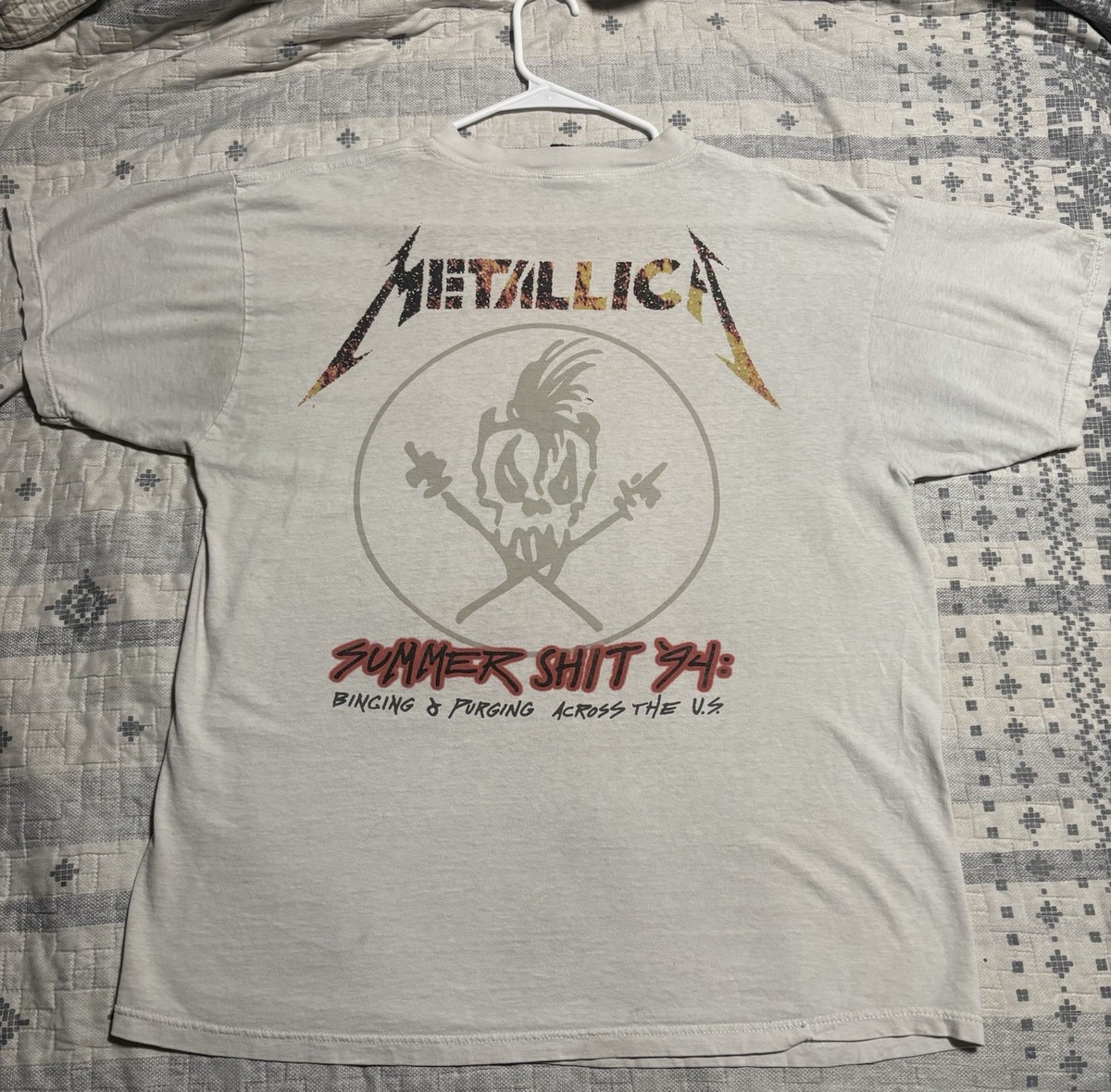 Metallica Live Sht: Binge & Purge / Summer Sht '94 White T-Shirt