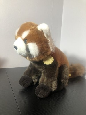 Brandneu ohne Etikett Miyoni von Aurora sitzender roter Panda Plüschtier Sammlerstück Stofftier 38 cm