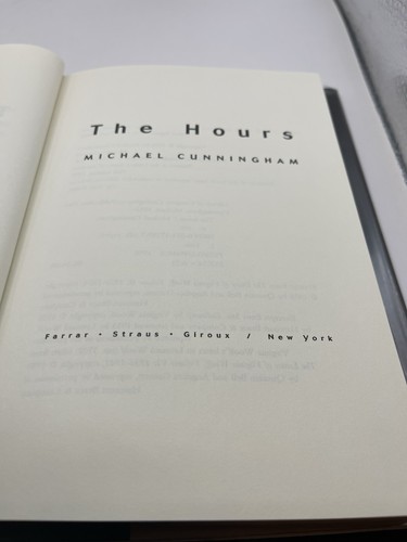 Cunningham, Michael - THE HOURS - Erstausgabe - signiert - Bild 3 von 5