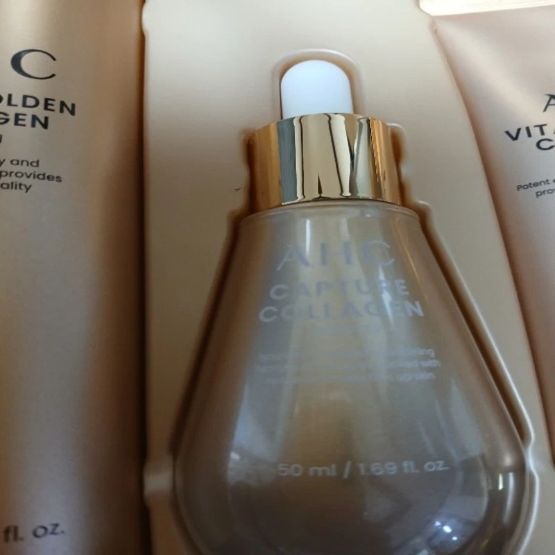 Juego de 5 piezas AHC Vital Golden Collagen Youth - tónico, emulsión, crema, suero, ojos Foto 4 de 4