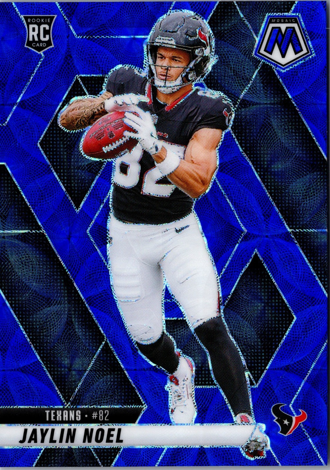 Jaylin Noel-2025 Panini Mosaic Blue Scope Prizm RC #373 Houston Texans