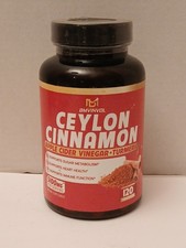 Ceylon Cinnamon Capsules 5100mg 120 Count Non-GMO, Gluten Free Exp: 5/27