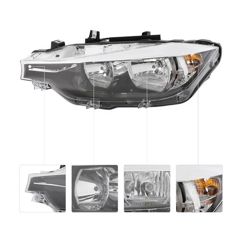 For 2016-2018 BMW 3 Series 320i 340i 330i Halogen Left Driver Headlight LED DRL Foto 4 de 4