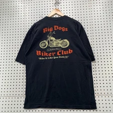 Big Dogs Biker Club Shirt Mens Large Black Ride It Like You Stole It Motorcycle