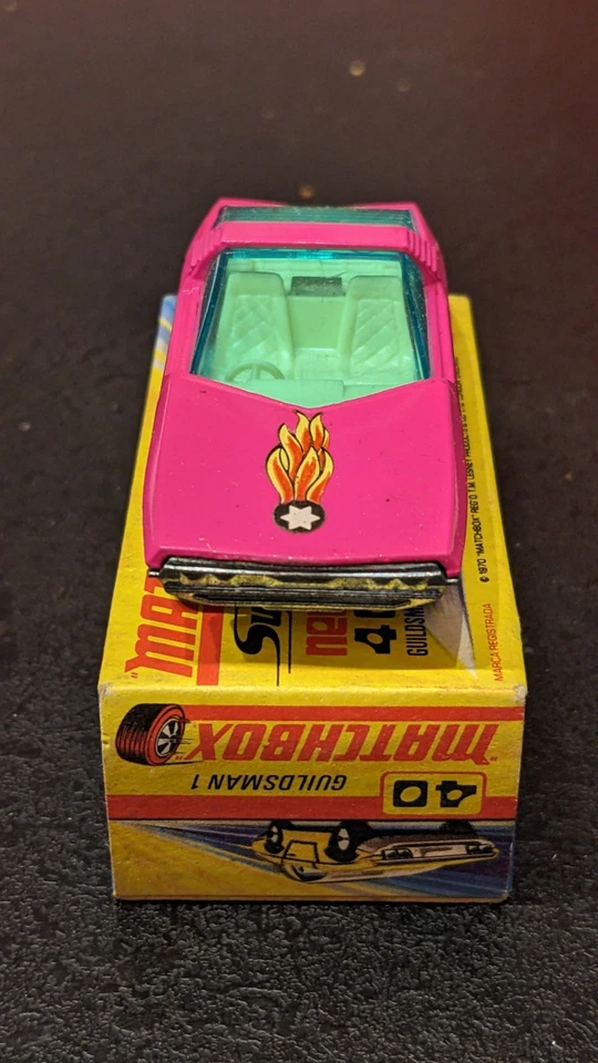 Miniature Matchbox Super fast N°40 - Rose - GUILDSMAN 1 - Vintage 70 - Photo 2/4