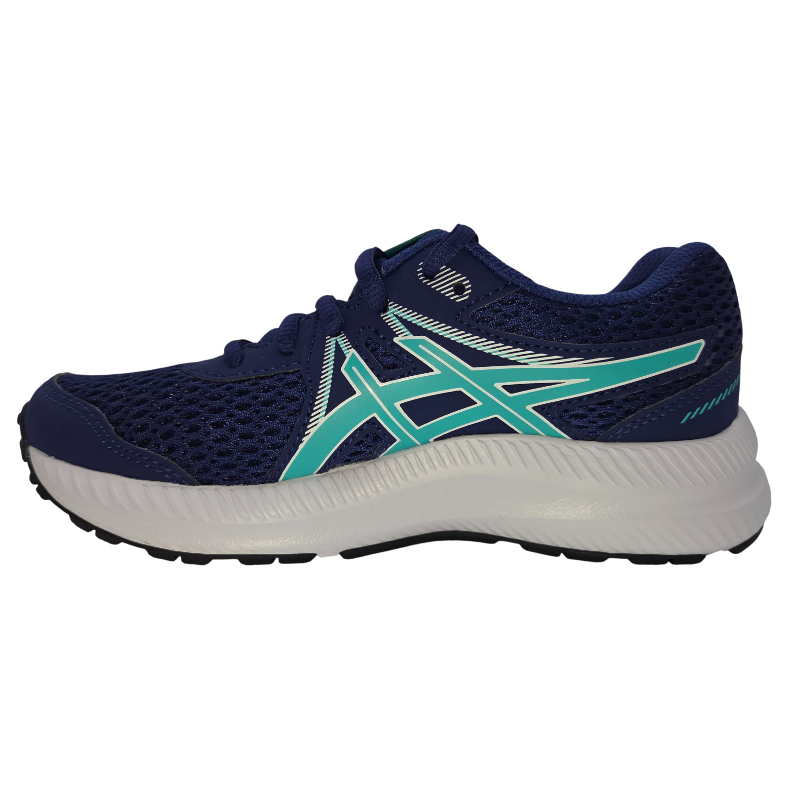 ASICS Contend 7 Kids Running Shoes - Size 2 - Dive Blue/Sea Glass thumbnail 3