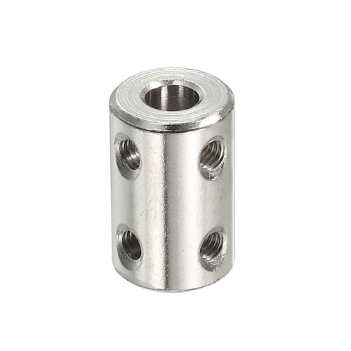 Albero Accoppiatore Connettore L22 x D14 6mm a 8mm con Vite,Chiave Argento 1pz - Foto 3 di 6