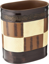 Waste Basket, Zambia Collection, Animal Print/Beige