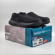 Skechers Men's Go Walk Size 10 Black Shoes SN54738