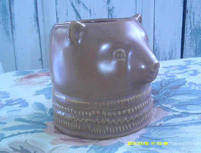 Threshold Stoneware Bear Mug Brown 11oz 2021 New