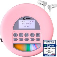 Nomad - Portable CD Player with Long-Lasting Battery - with Headphones - Radio F