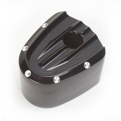 Covingtons Customs Black Dimpled Ignition Switch Cover - C1248-B