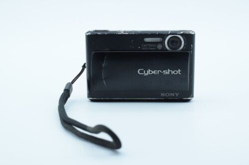 SONY CYBER-SHOT CARL ZEISS VARIO-TESSAR DSC-T1 BLACK 5MP CAMERA - NOT TESTED