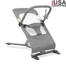 Portable Baby Bouncer Infants 0-6 Months Travel Bag Adjustable Harness Toys New