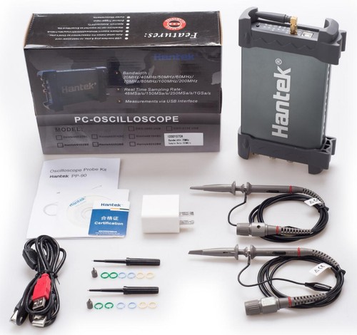 Hantek iDSO1070A Oscilloscope 2CH 70MHz  WIFI Android IOS Mobile phone Window PC - Picture 1 of 7