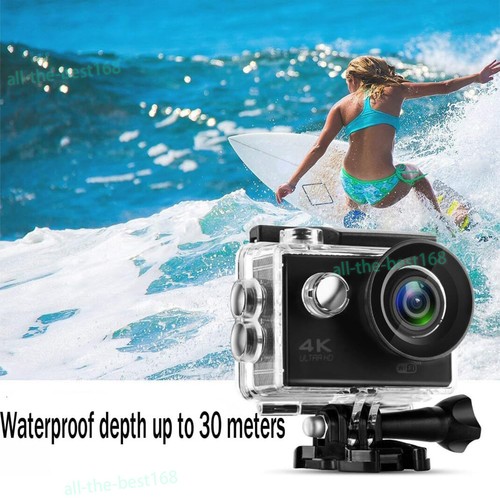 4K Action Go Pro Sports Camera Video Driving Underwater Waterproof Wifi + Remote - Picture 12 of 17